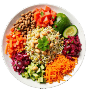 veg salad with sprout